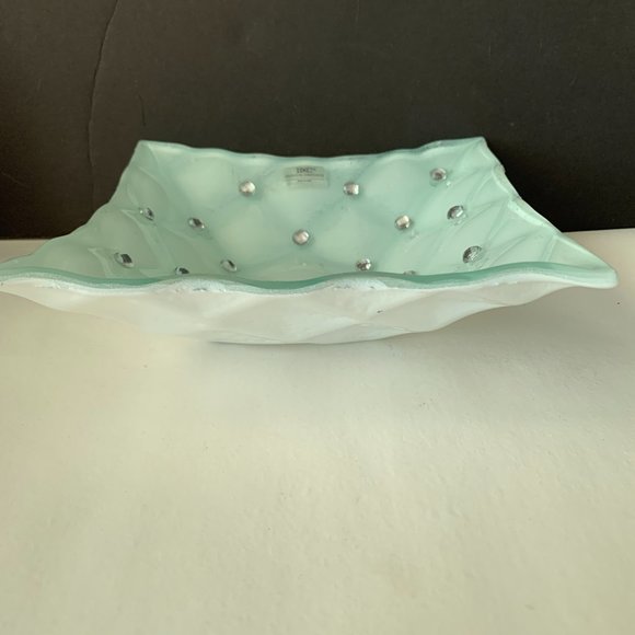 Debora Carlucci MURANO Candy Dish Swarovski CRYSTAL ACCENT - Picture 3 of 7